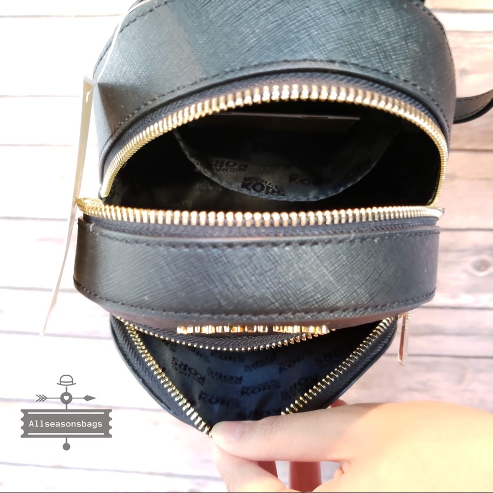 NWT Michael Kors Abbey Xs Backpack Black leather - Picture 7 of 8